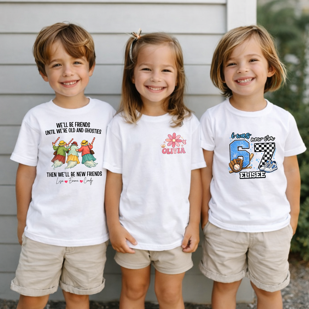 Personalized Friendship Shirt, Old Friends - Best Friends Gift, Besties Tee, Comfort colors best friens shirts with names