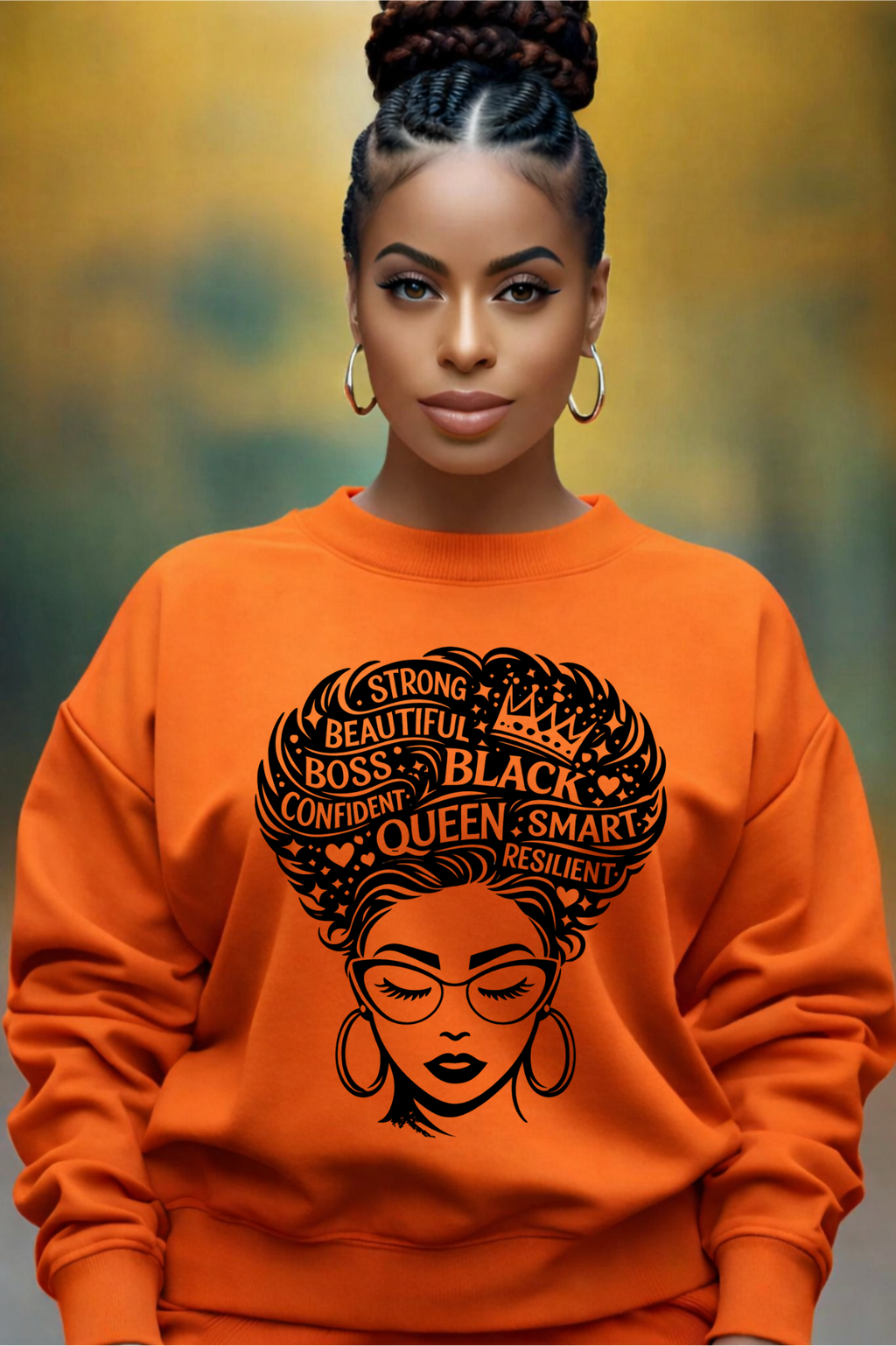 Black and Proud Sweatshirt, Empowered Black Woman Hoodie, Melanin Queen Sweater, Afro Pride Gift, Strong Black Woman Shirt