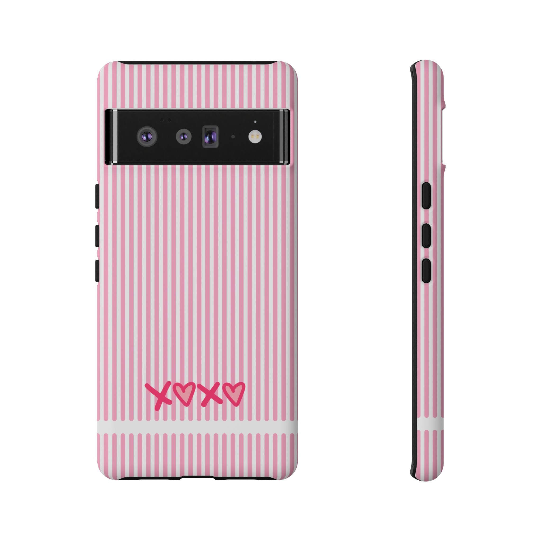 Galentines Day Pink Striped Lines phone case, Pink Stripe Iphone case | Tough Cases - Iphone, Samsung and Pixel Mobile cases