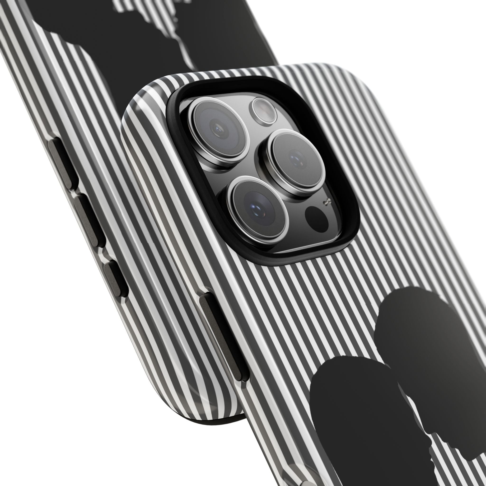 Silhouette Couple Phone Case | Galentines Day Striped Black and white phone case, Stripe Iphone case - Iphone, Samsung and Pixel Mobile case