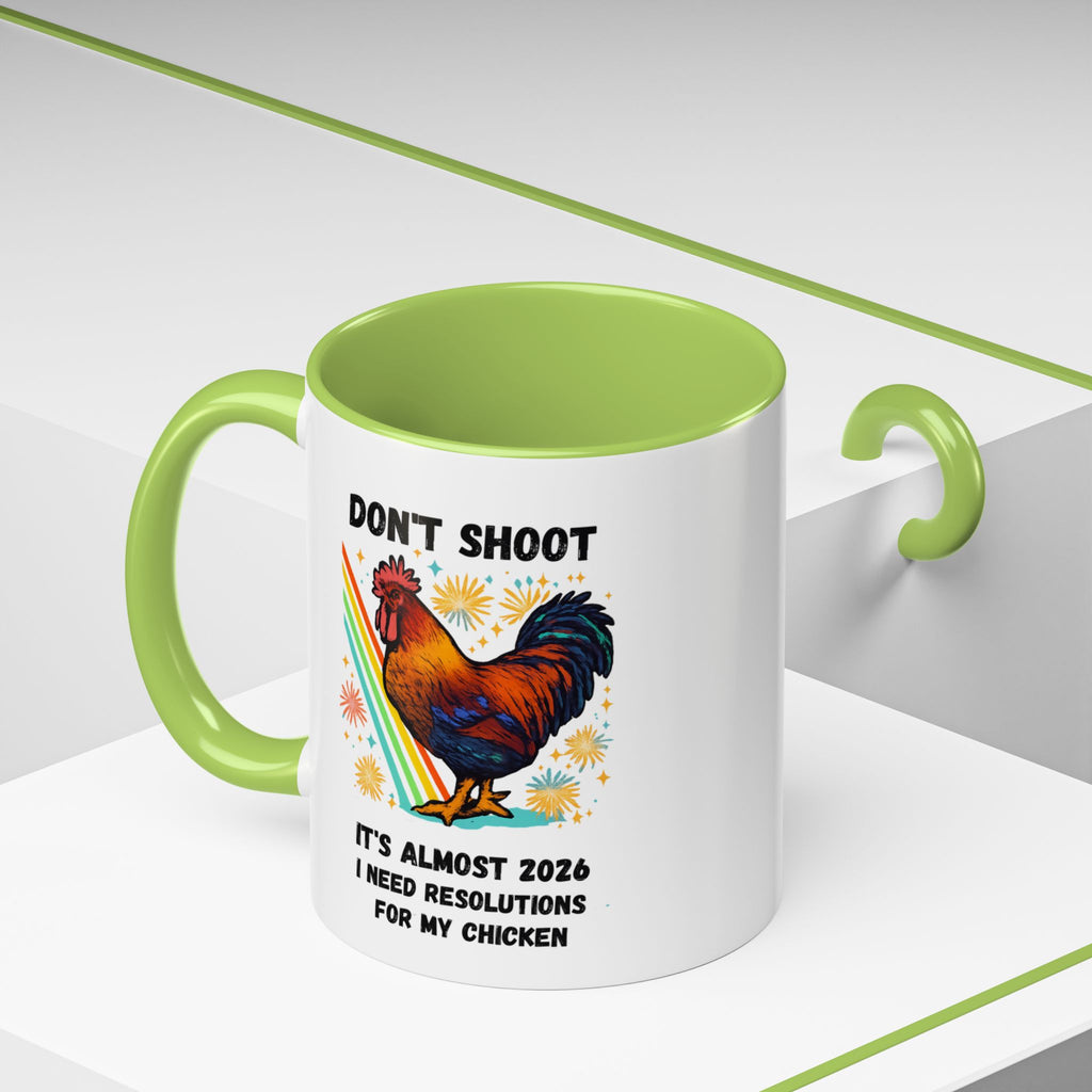 Dont Shoot 2026 Resolutions Mug, Funny Rooster Gamer Mug, Arc Raiders Inspired 11/15oz Coffee Mug, Gift for Brother