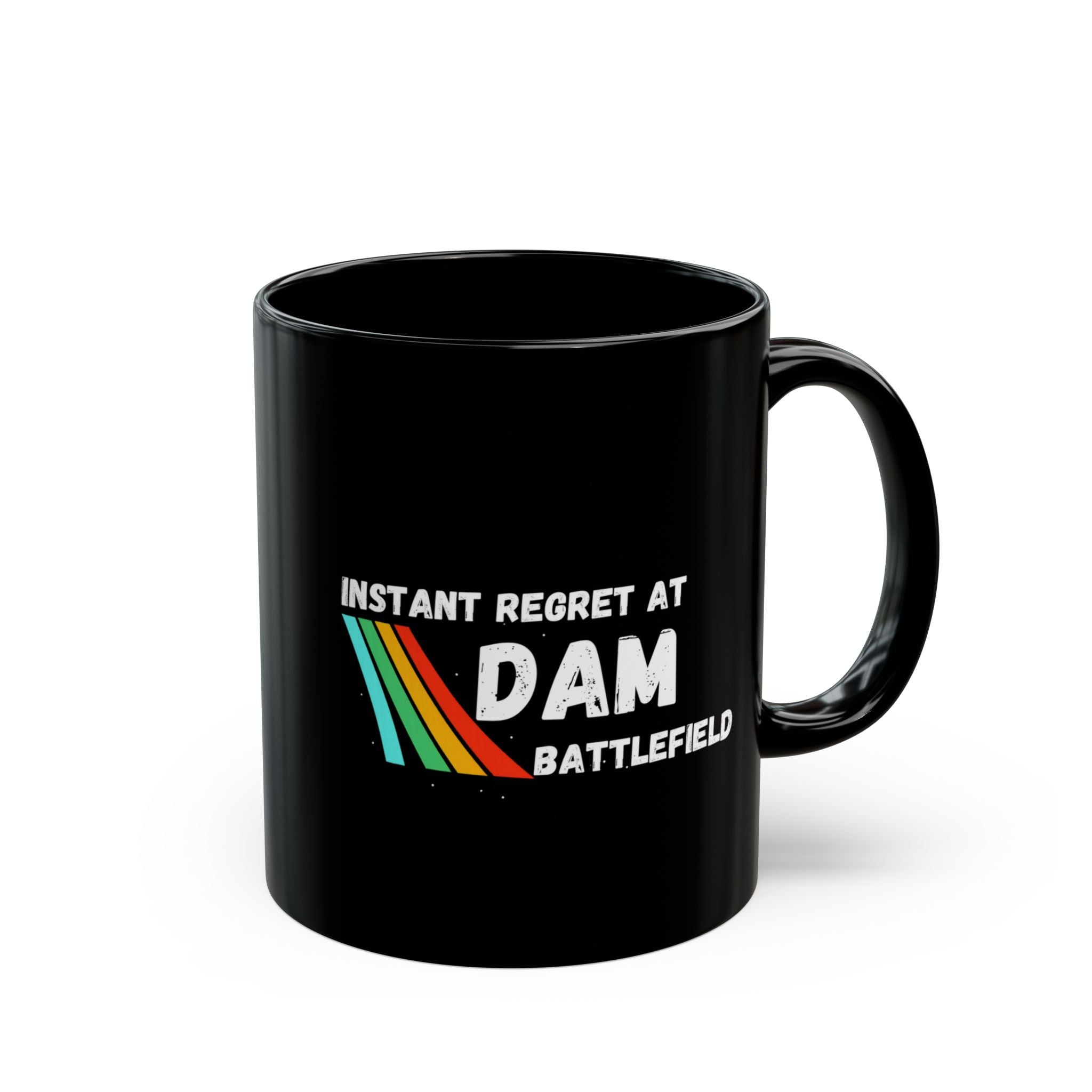 Arc Raider Inspired Mug, Instant Regret At Dam Battlefield, Funny Gamer Coffee Mug 11oz 15oz, Gift for Brother