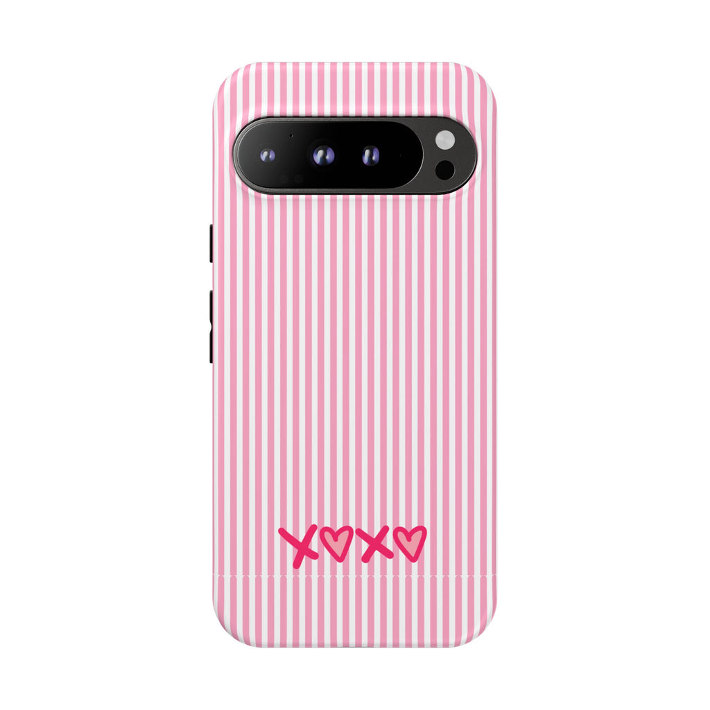 Galentines Day Pink Striped Lines phone case, Pink Stripe Iphone case | Tough Cases - Iphone, Samsung and Pixel Mobile cases