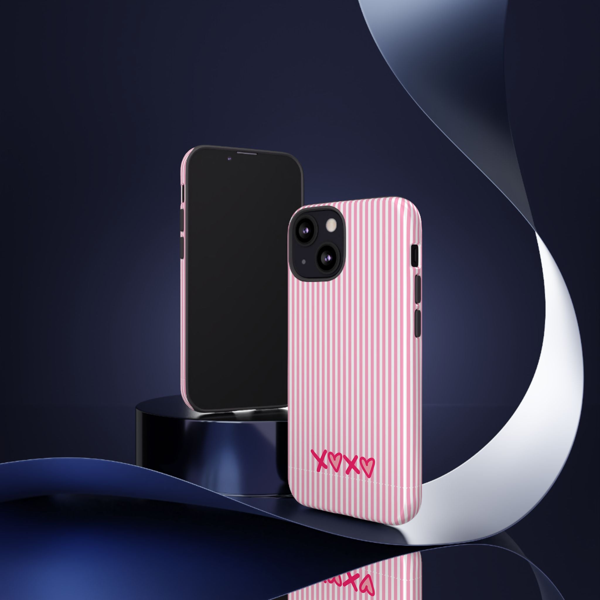 Galentines Day Pink Striped Lines phone case, Pink Stripe Iphone case | Tough Cases - Iphone, Samsung and Pixel Mobile cases