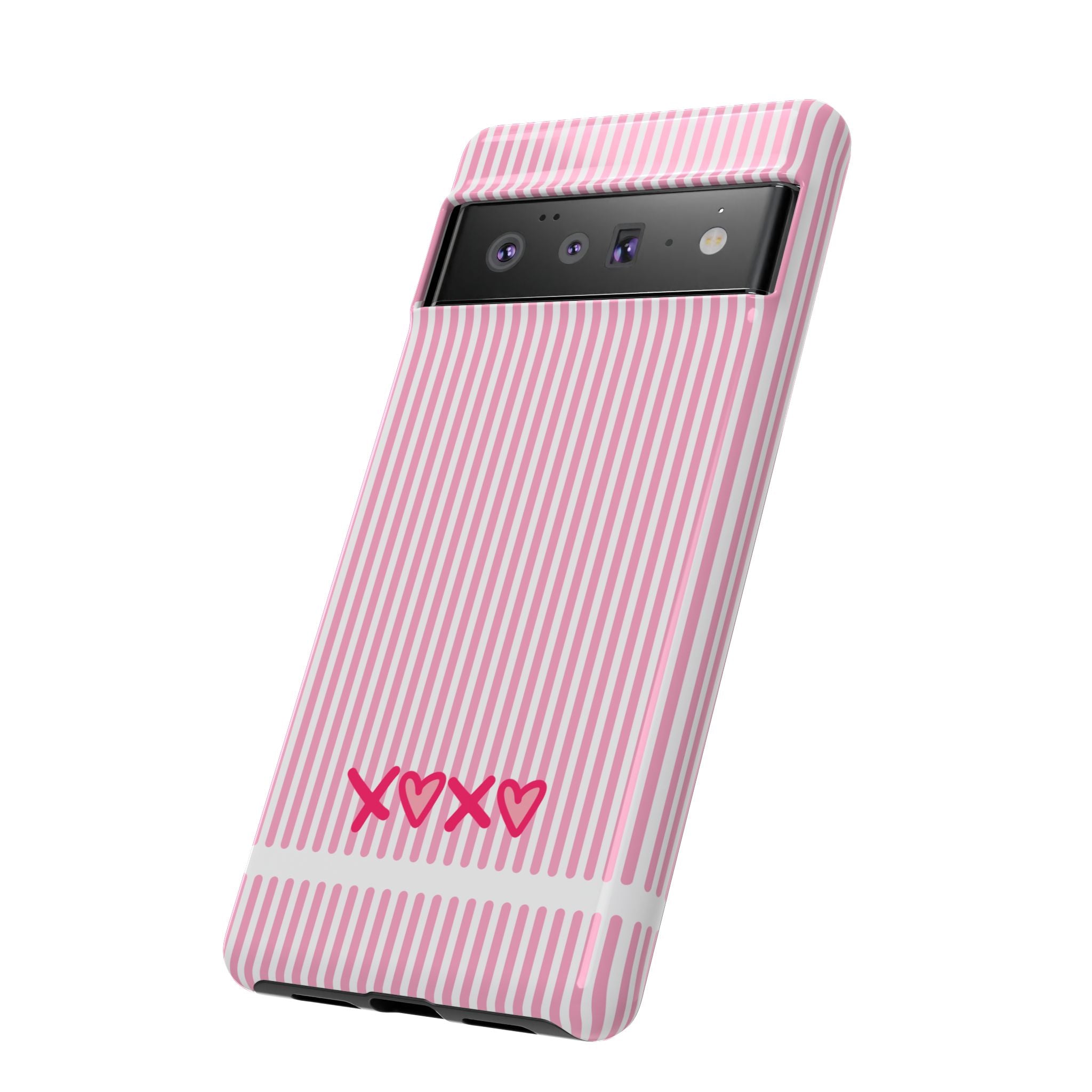 Galentines Day Pink Striped Lines phone case, Pink Stripe Iphone case | Tough Cases - Iphone, Samsung and Pixel Mobile cases