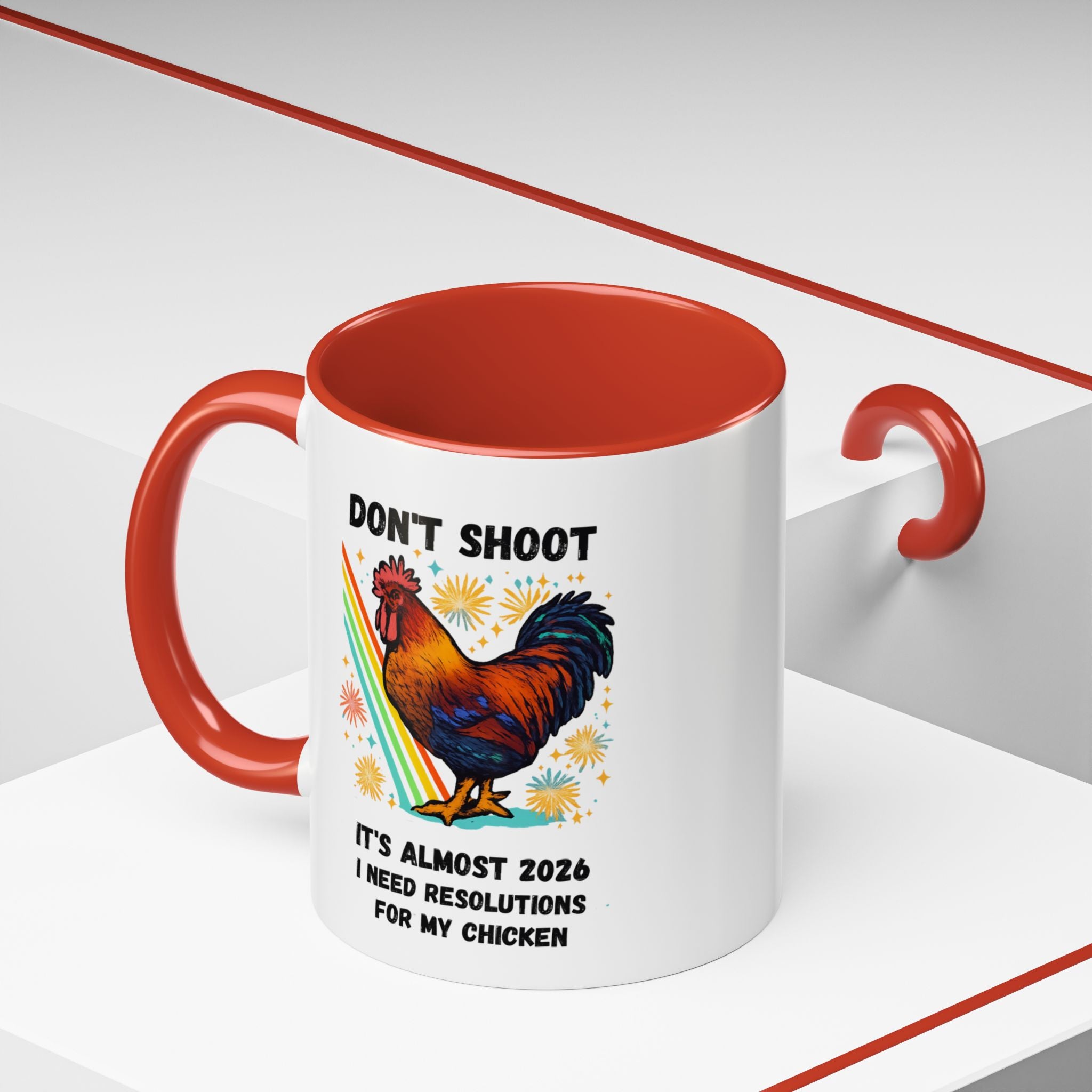 Dont Shoot 2026 Resolutions Mug, Funny Rooster Gamer Mug, Arc Raiders Inspired 11/15oz Coffee Mug, Gift for Brother