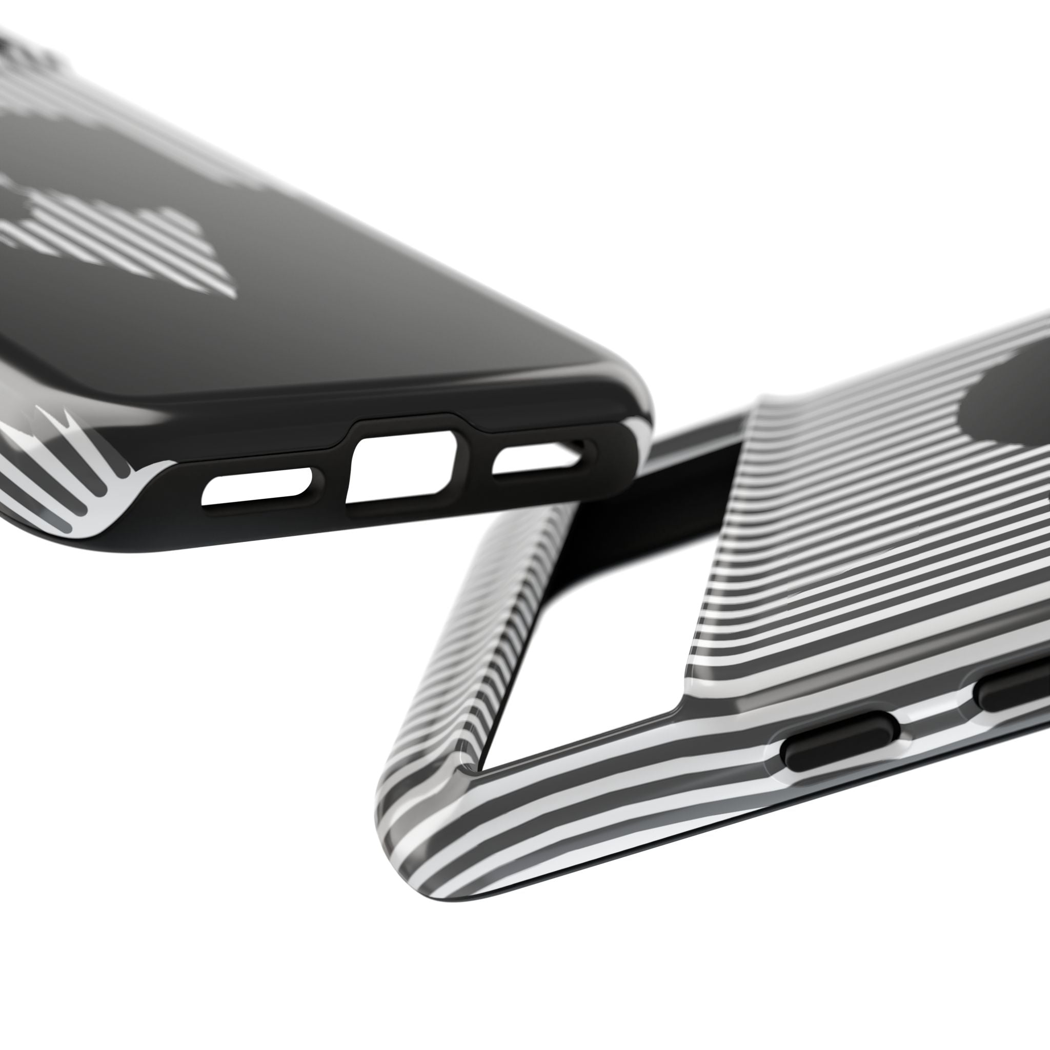 Silhouette Couple Phone Case | Galentines Day Striped Black and white phone case, Stripe Iphone case - Iphone, Samsung and Pixel Mobile case
