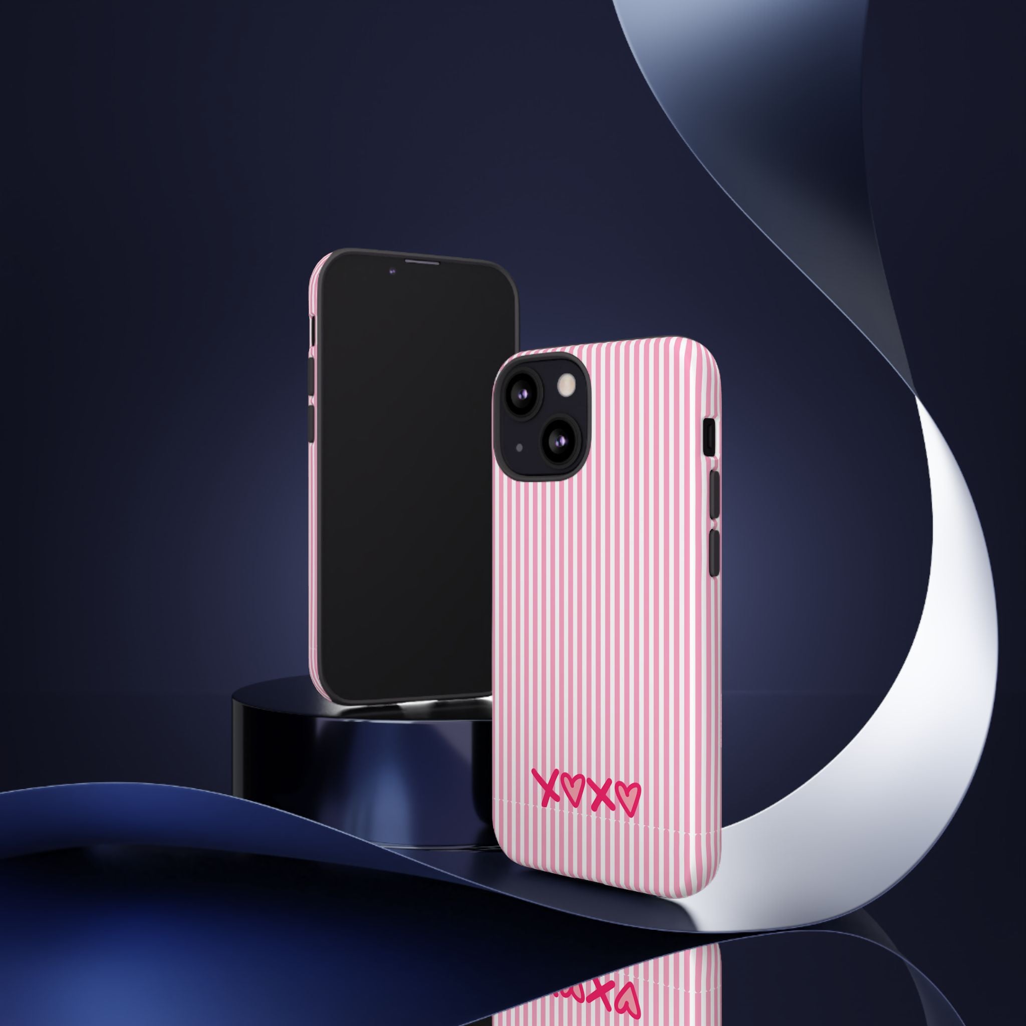 Galentines Day Pink Striped Lines phone case, Pink Stripe Iphone case | Tough Cases - Iphone, Samsung and Pixel Mobile cases