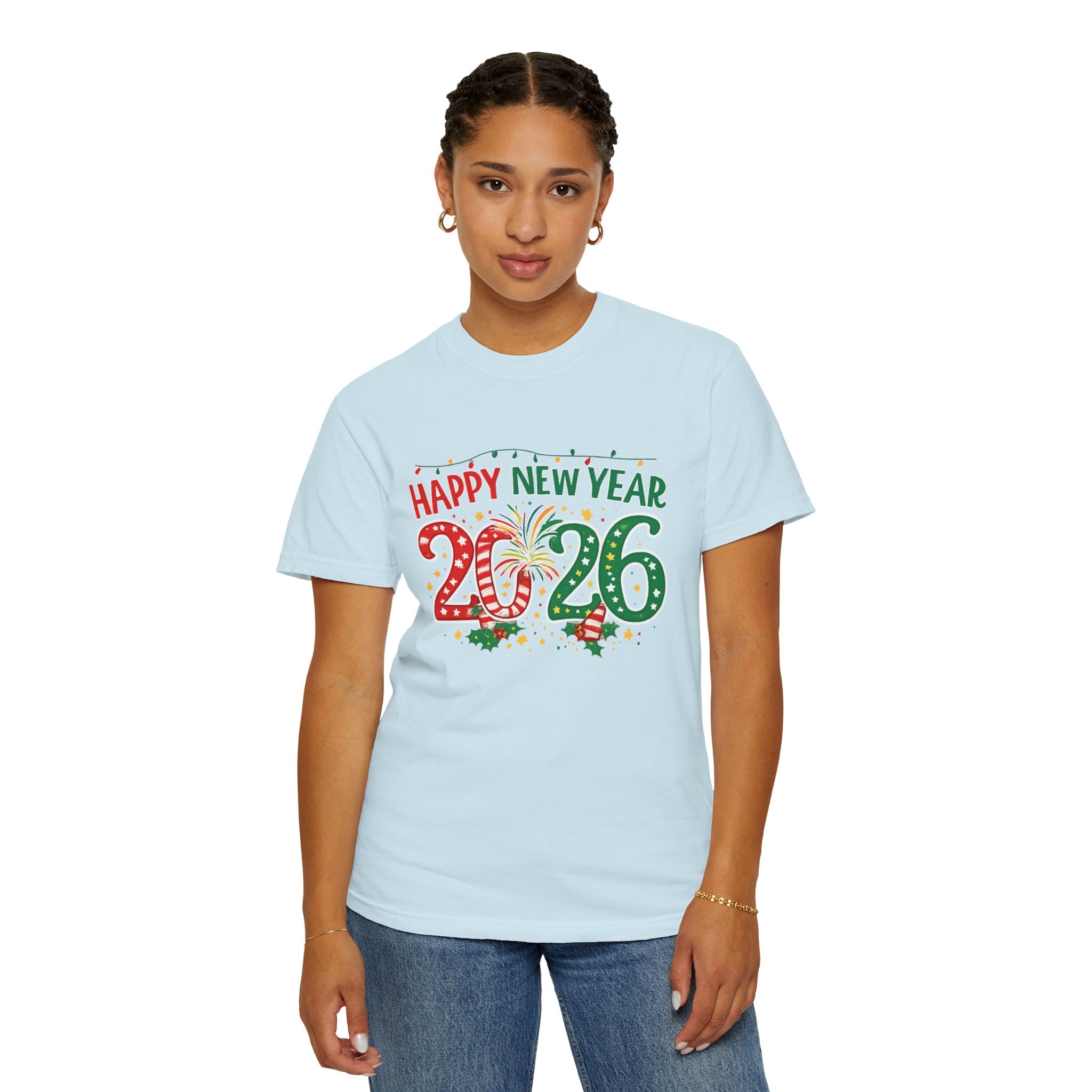 Happy New Year 2026 Family Shirts, Christmas Theme Matching Tees, Mom Dad Kids, Holiday NYE Outfit, Unisex