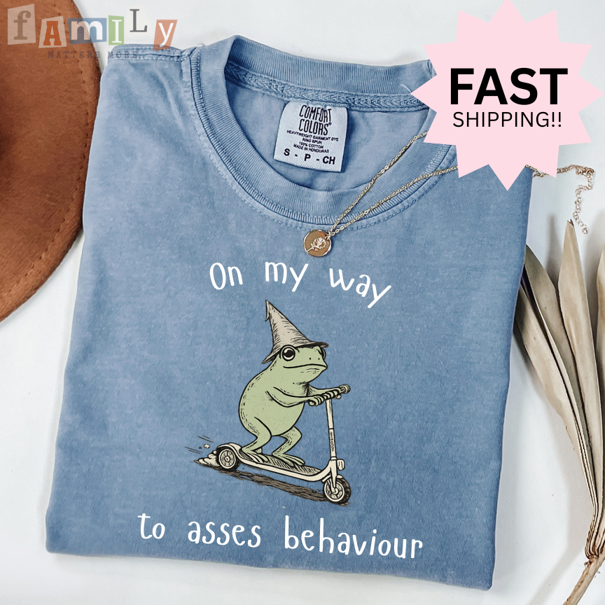 On My Way To Assess Behaviour Shirt | Funny ABA RBT Shirt | Inappropriate Unwearable Tee | Comfort Colors 1717