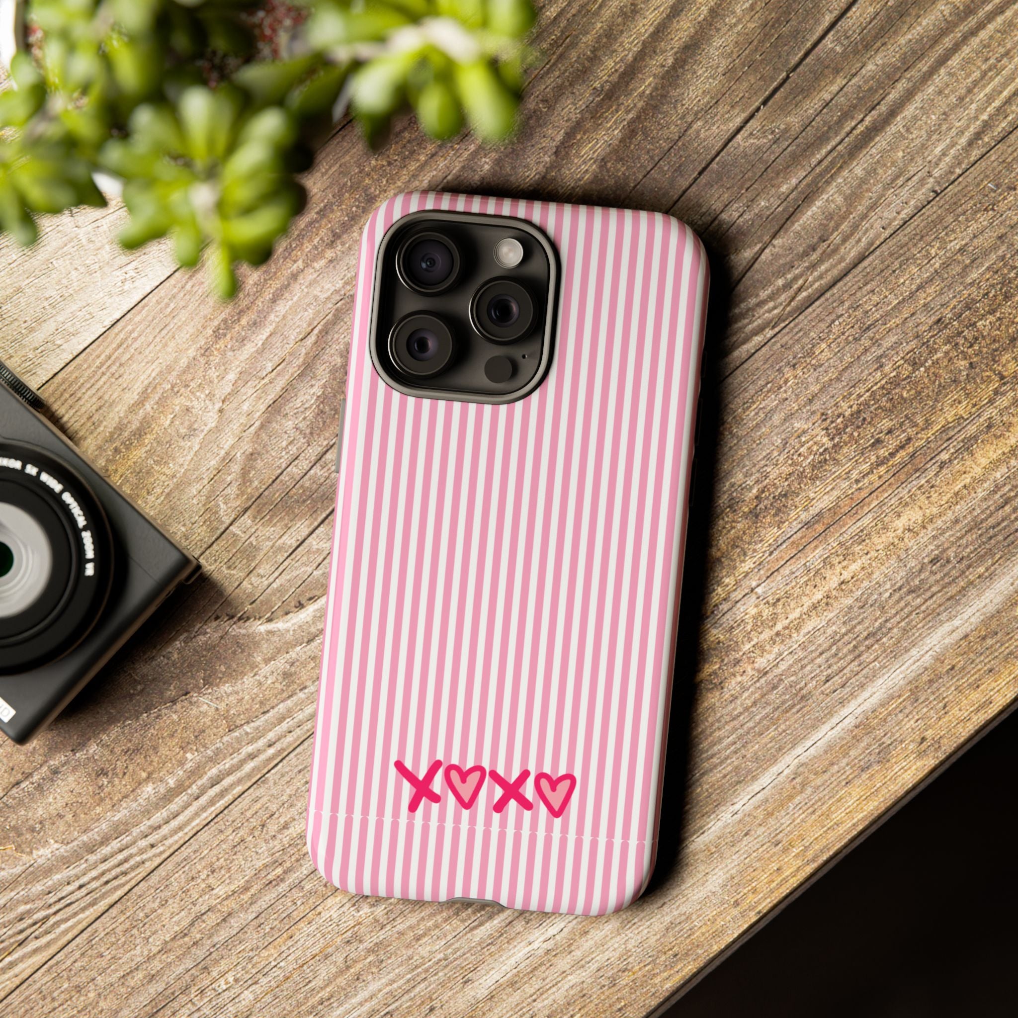 Galentines Day Pink Striped Lines phone case, Pink Stripe Iphone case | Tough Cases - Iphone, Samsung and Pixel Mobile cases