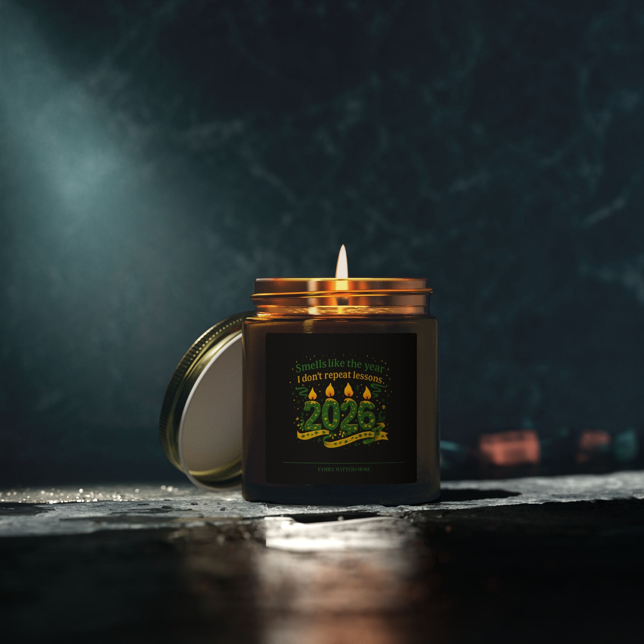 Smells Like The Year I Dont Repeat Lessons Candle, Funny 2026 New Year Soy Candle 4oz 9oz, Scented Jar, NYE Gift