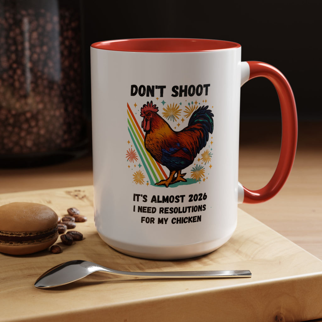 Dont Shoot 2026 Resolutions Mug, Funny Rooster Gamer Mug, Arc Raiders Inspired 11/15oz Coffee Mug, Gift for Brother