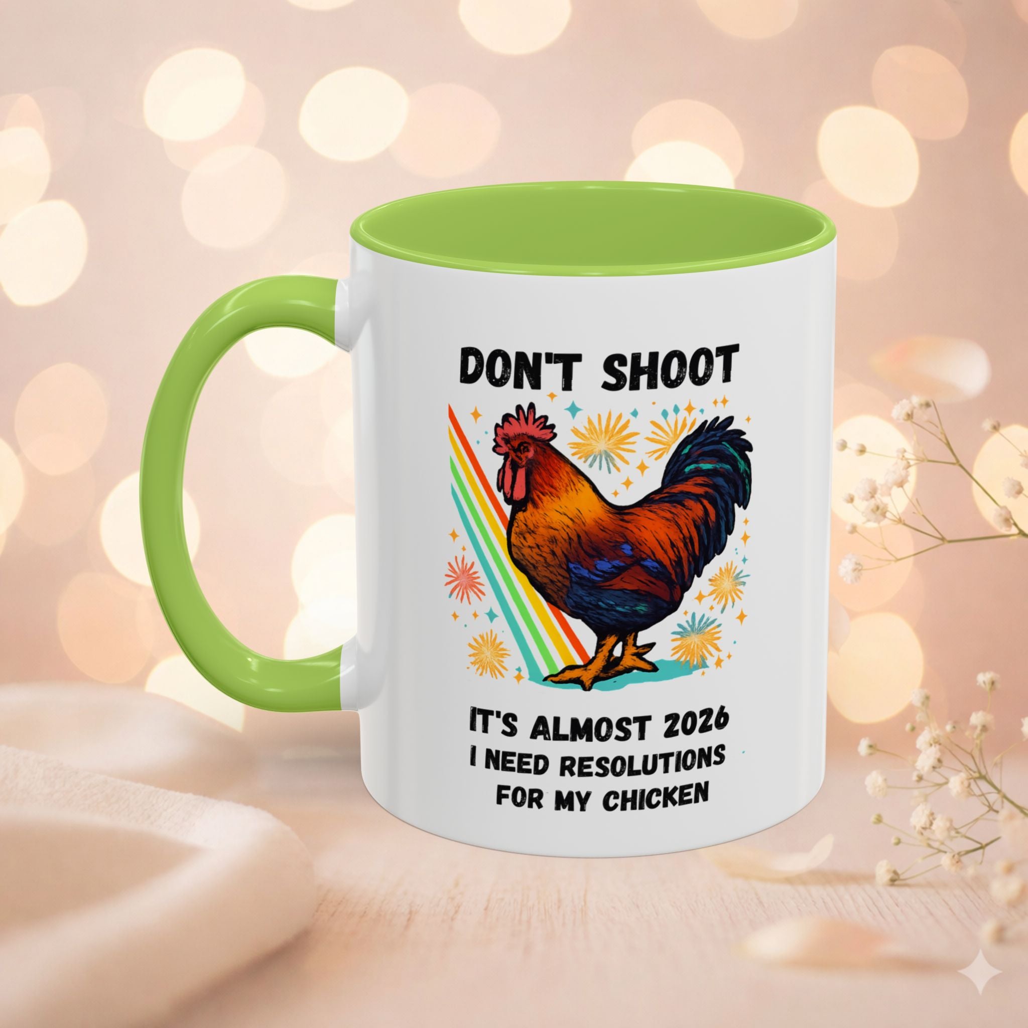 Dont Shoot 2026 Resolutions Mug, Funny Rooster Gamer Mug, Arc Raiders Inspired 11/15oz Coffee Mug, Gift for Brother