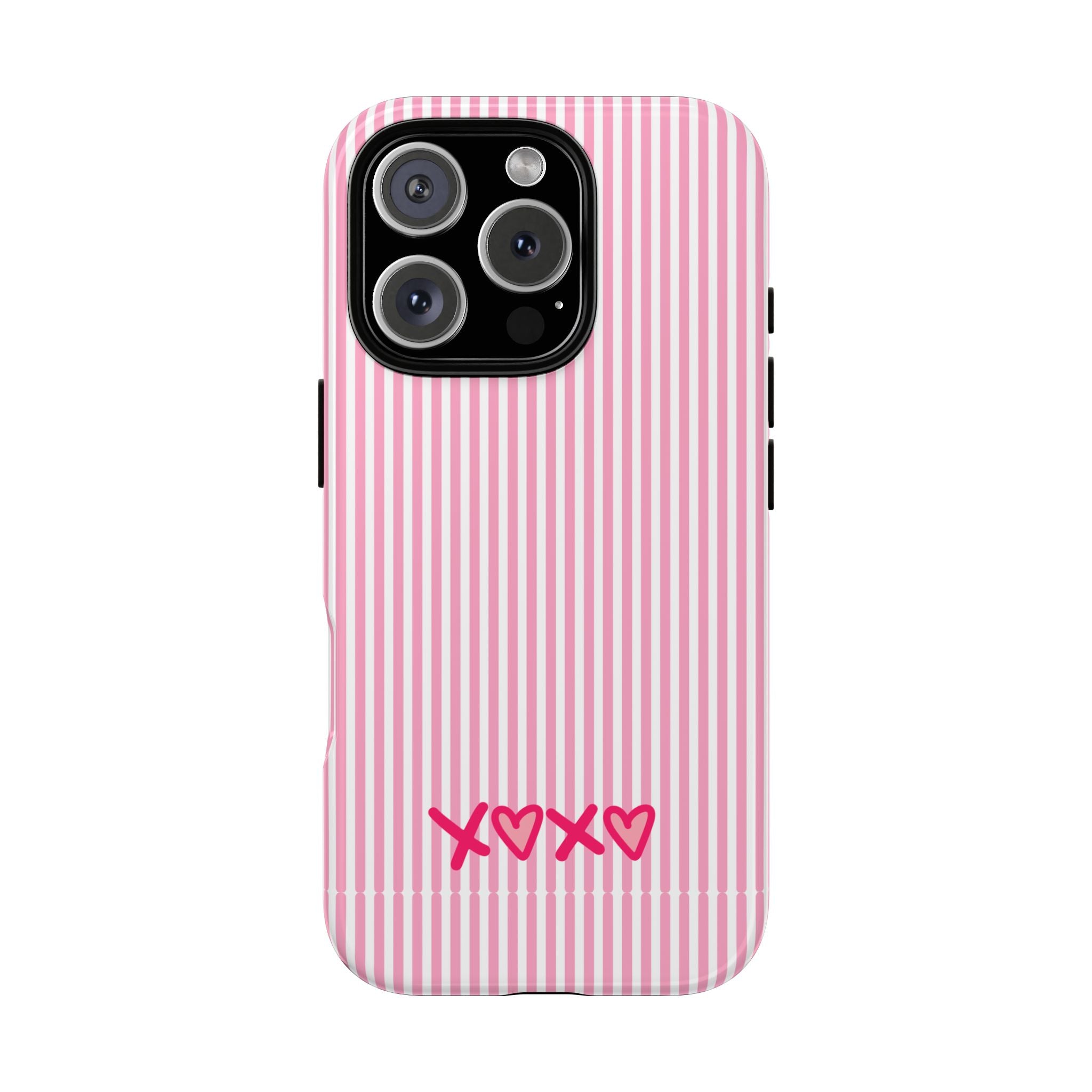 Galentines Day Pink Striped Lines phone case, Pink Stripe Iphone case | Tough Cases - Iphone, Samsung and Pixel Mobile cases