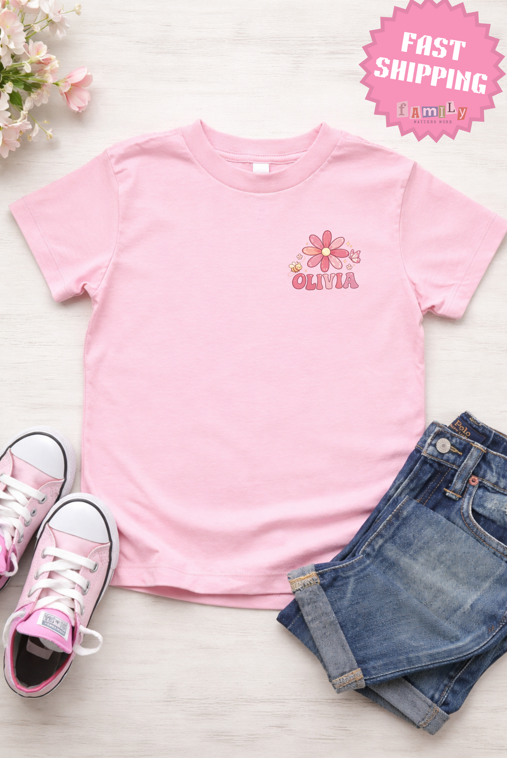 Personalized In My Flower Girl Era Shirt, Flower Girl Shirt, Wedding Party Kids Shirt, Bridal Party Shirt For Kids, Flower Girl Proposal Tee (Copy)