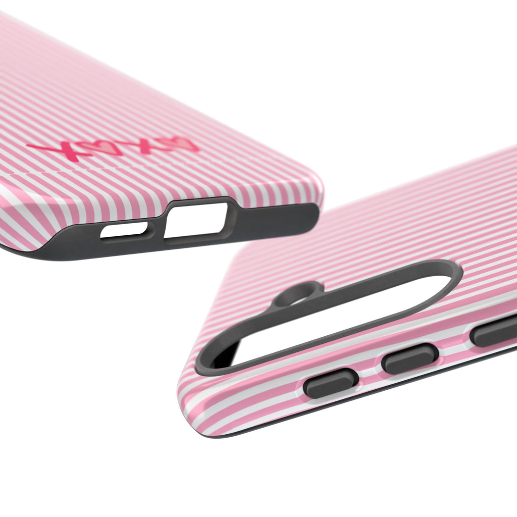 Galentines Day Pink Striped Lines phone case, Pink Stripe Iphone case | Tough Cases - Iphone, Samsung and Pixel Mobile cases