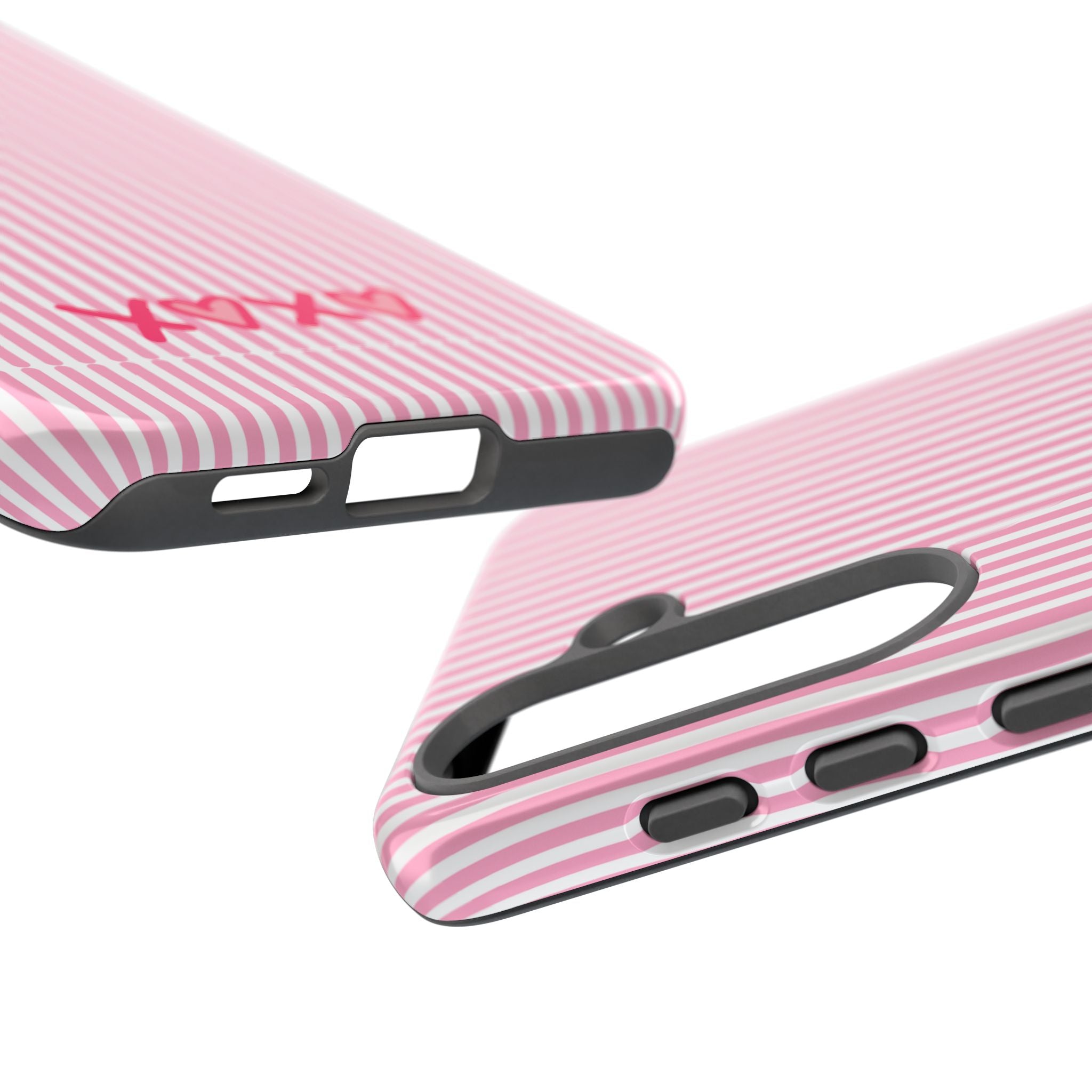 Galentines Day Pink Striped Lines phone case, Pink Stripe Iphone case | Tough Cases - Iphone, Samsung and Pixel Mobile cases