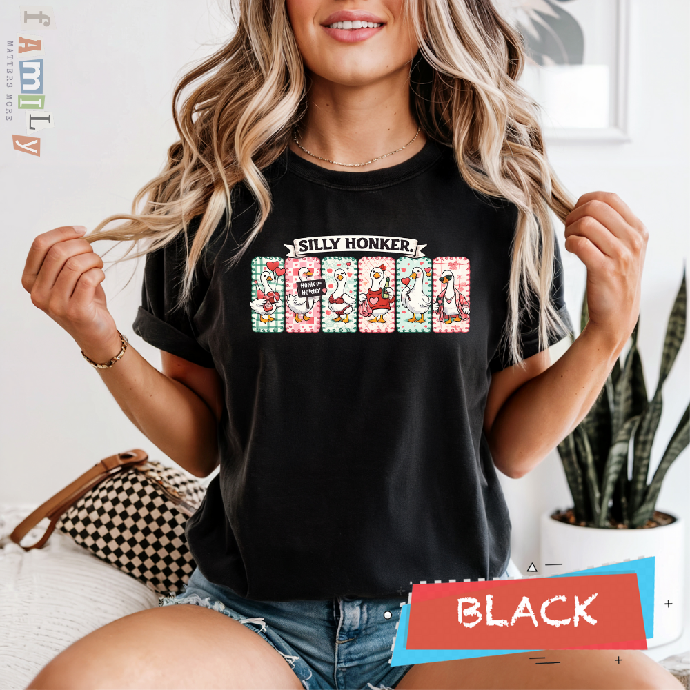 Silly Honker Shirt, Funny Goose Valentines Shirt, Comfort Colors Tee, Inappropriate Aba Shirt, Offensive Stupid Unwearable Shirt
