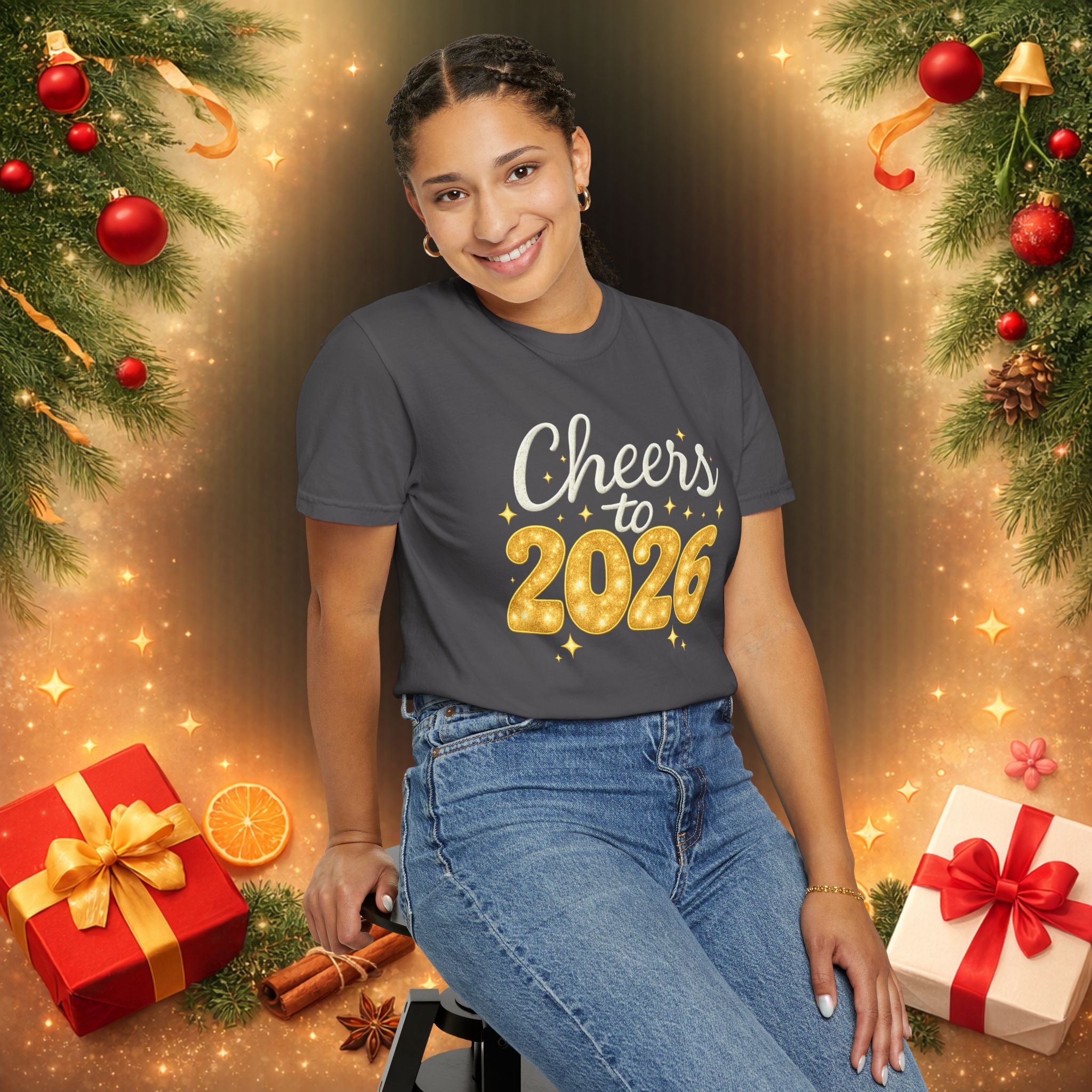 Cheers to 2026 Shirt, Happy New Year 2026 T Shirt, New Years Eve Party Tee, Holiday Xmas Party Top, New Year Gift Tee