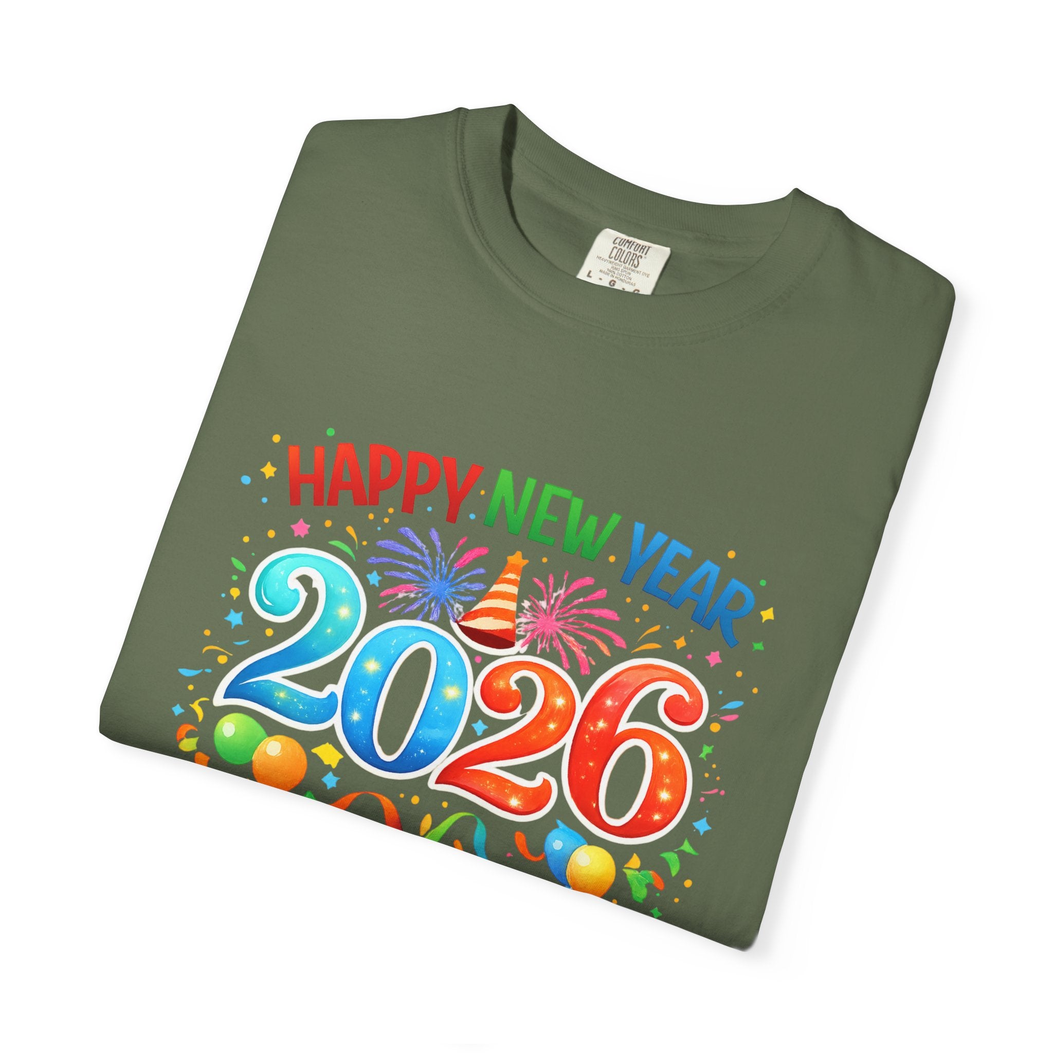 Happy New Year 2026 Family Shirts, Matching New Year Crew Tees, Mom Dad Kids Toddler Baby, NYE Party Outfit, Unisex