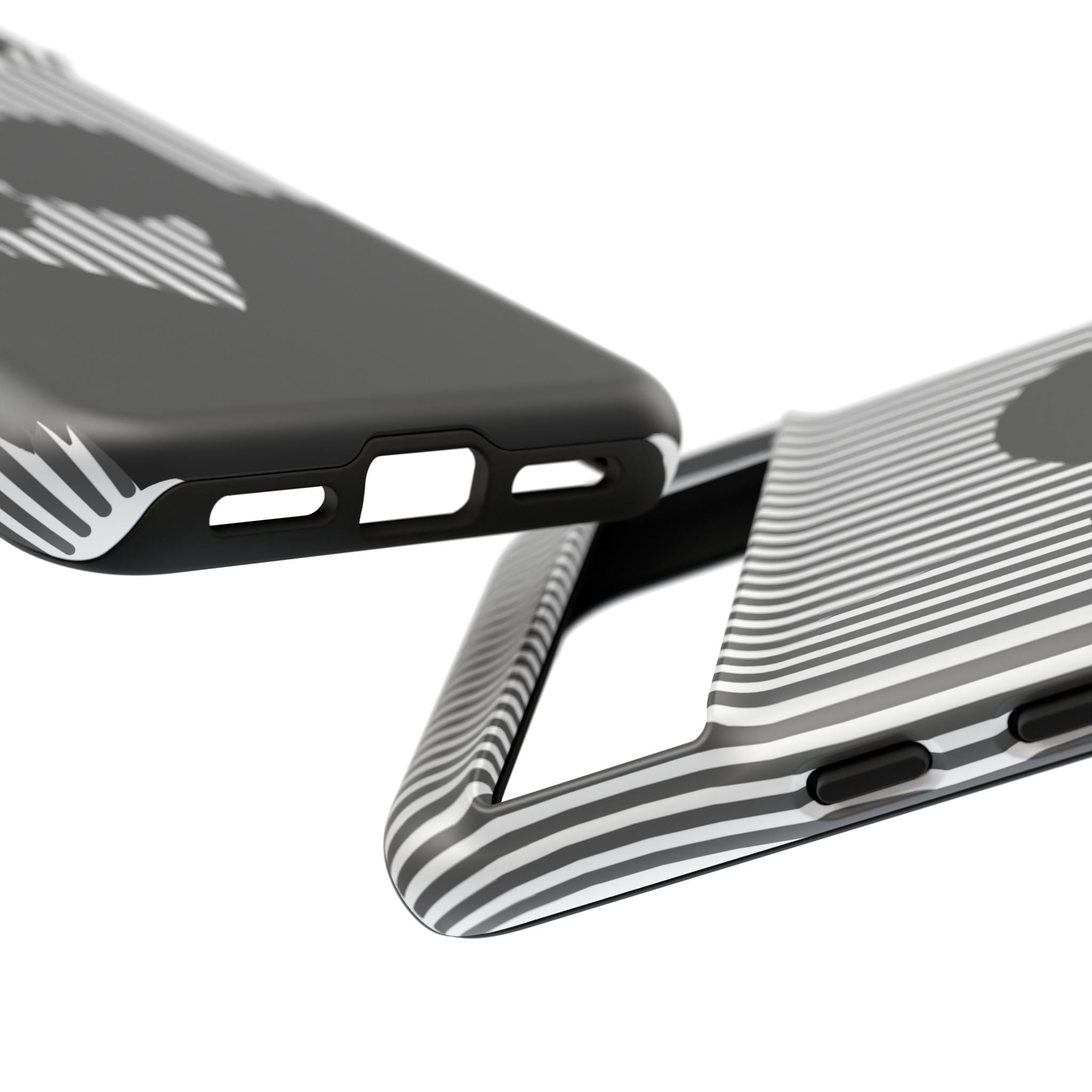 Silhouette Couple Phone Case | Galentines Day Striped Black and white phone case, Stripe Iphone case - Iphone, Samsung and Pixel Mobile case