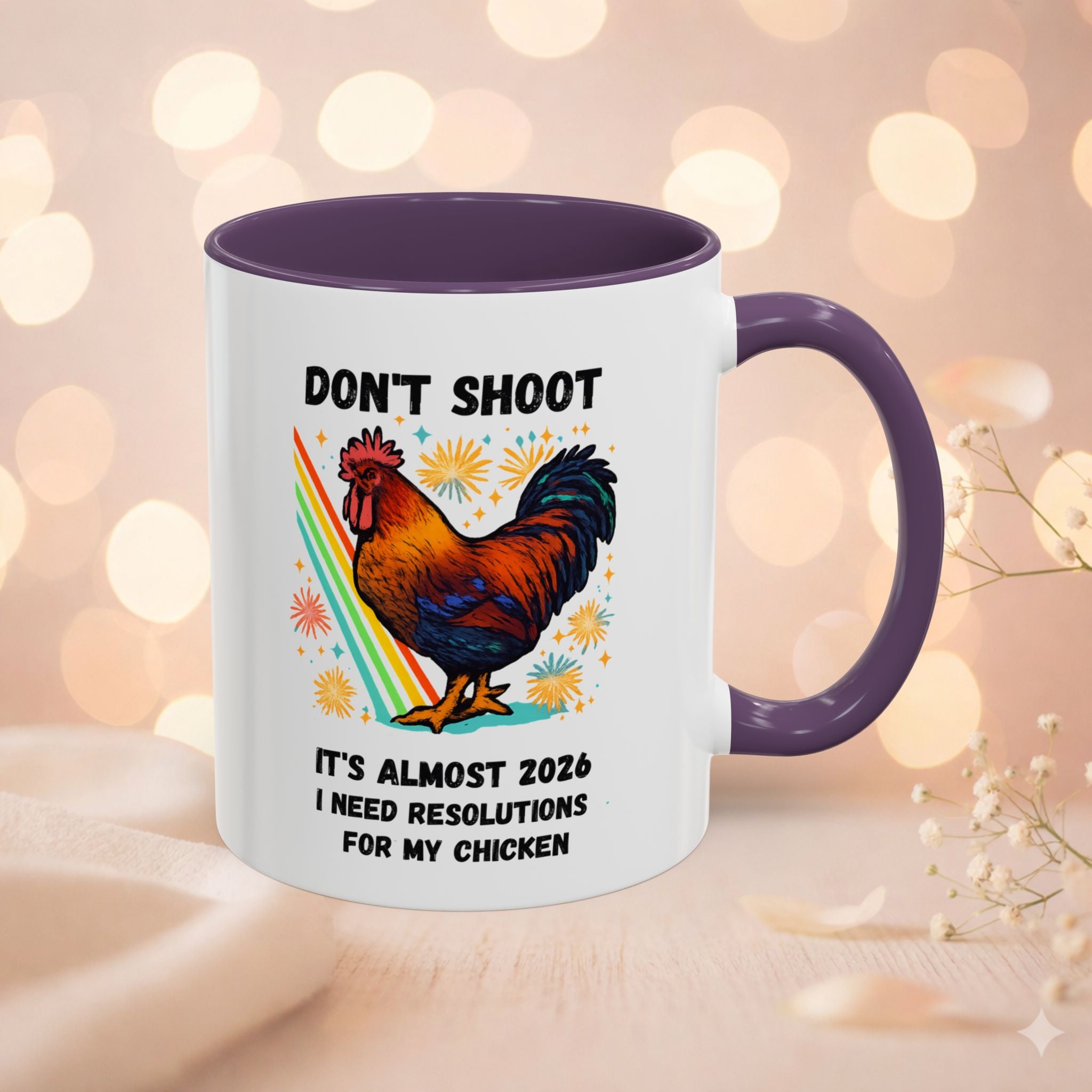 Dont Shoot 2026 Resolutions Mug, Funny Rooster Gamer Mug, Arc Raiders Inspired 11/15oz Coffee Mug, Gift for Brother