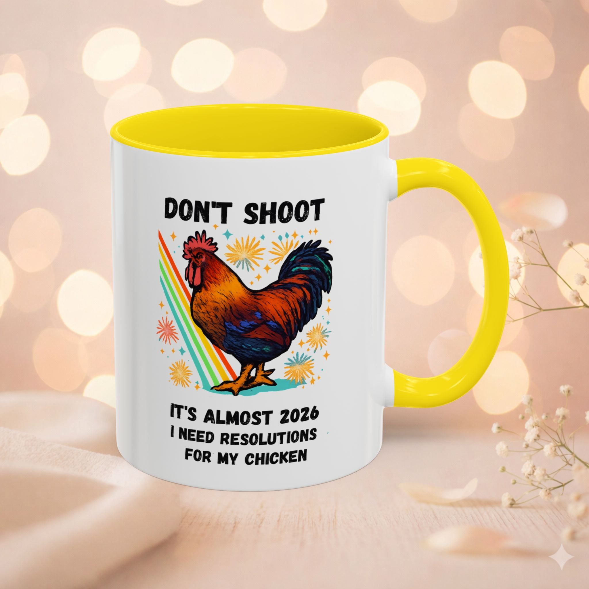 Dont Shoot 2026 Resolutions Mug, Funny Rooster Gamer Mug, Arc Raiders Inspired 11/15oz Coffee Mug, Gift for Brother
