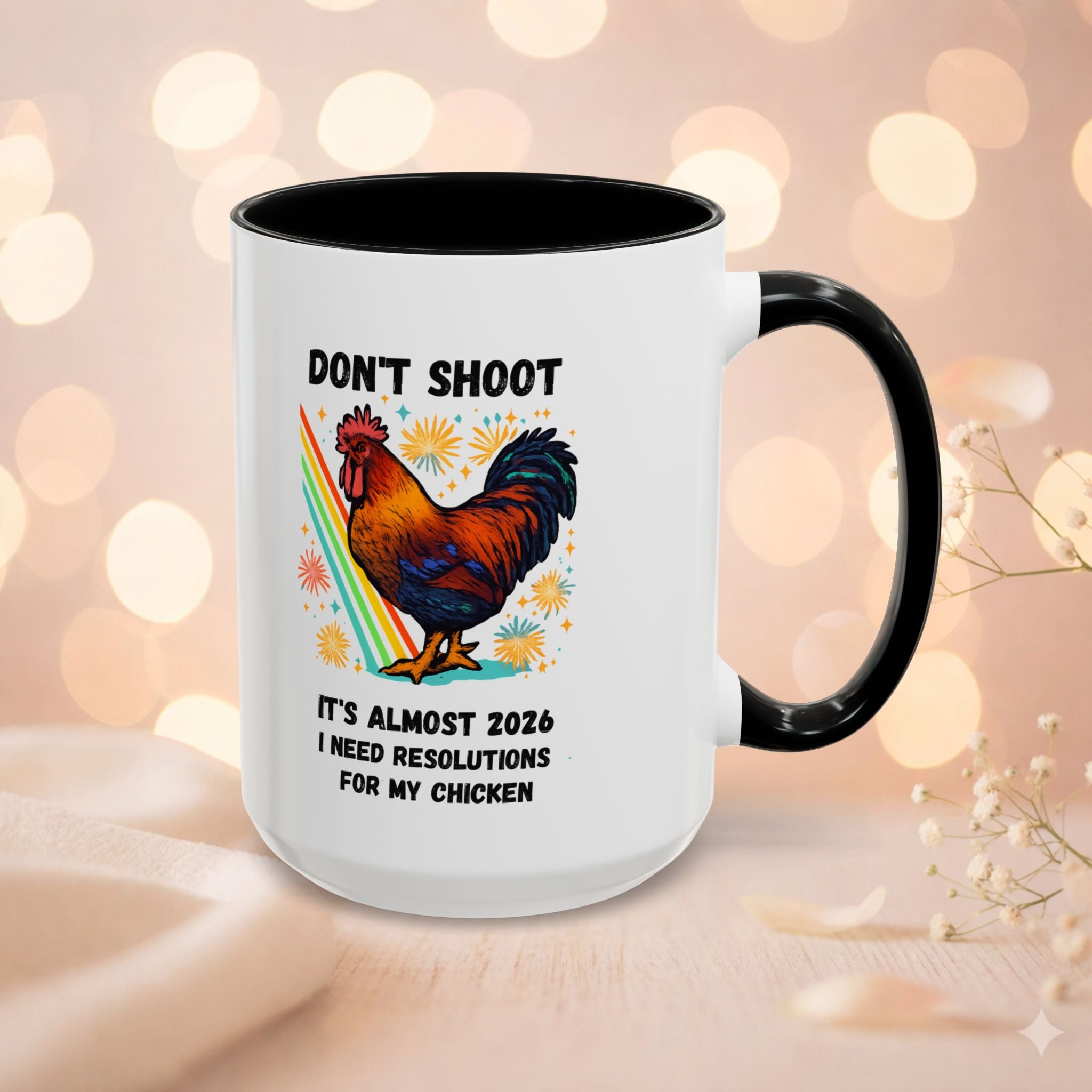 Dont Shoot 2026 Resolutions Mug, Funny Rooster Gamer Mug, Arc Raiders Inspired 11/15oz Coffee Mug, Gift for Brother
