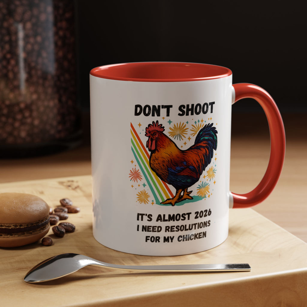 Dont Shoot 2026 Resolutions Mug, Funny Rooster Gamer Mug, Arc Raiders Inspired 11/15oz Coffee Mug, Gift for Brother