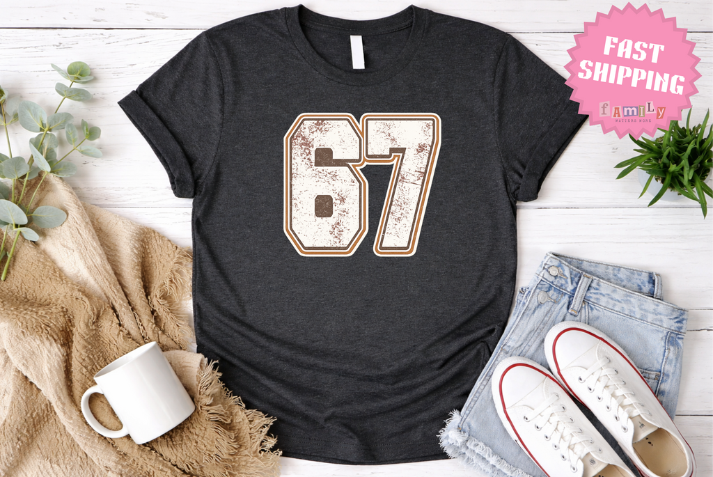 67 T-shirt - Comfort Colors Six Seven Shirt - Kids Meme Shirt - 6-7 Shirt