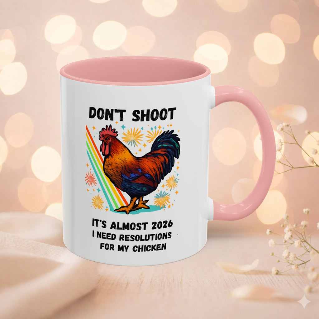 Dont Shoot 2026 Resolutions Mug, Funny Rooster Gamer Mug, Arc Raiders Inspired 11/15oz Coffee Mug, Gift for Brother