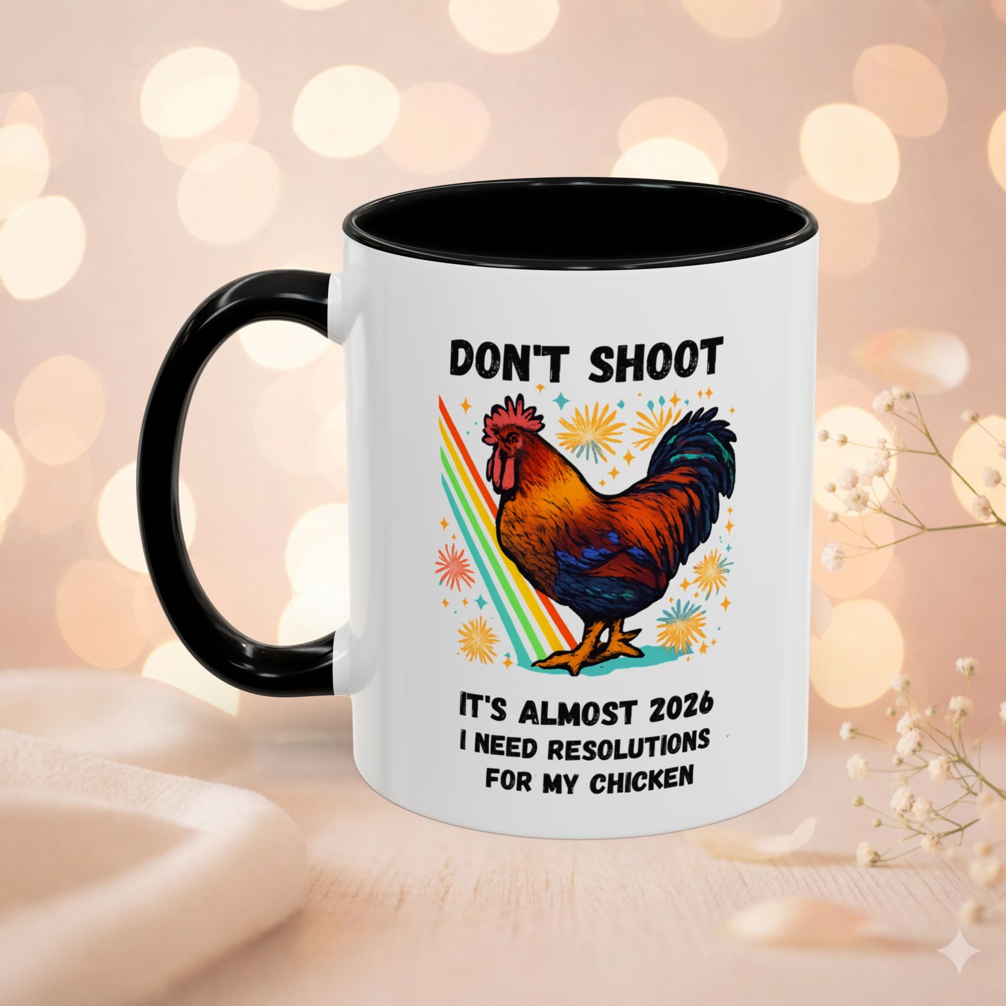Dont Shoot 2026 Resolutions Mug, Funny Rooster Gamer Mug, Arc Raiders Inspired 11/15oz Coffee Mug, Gift for Brother