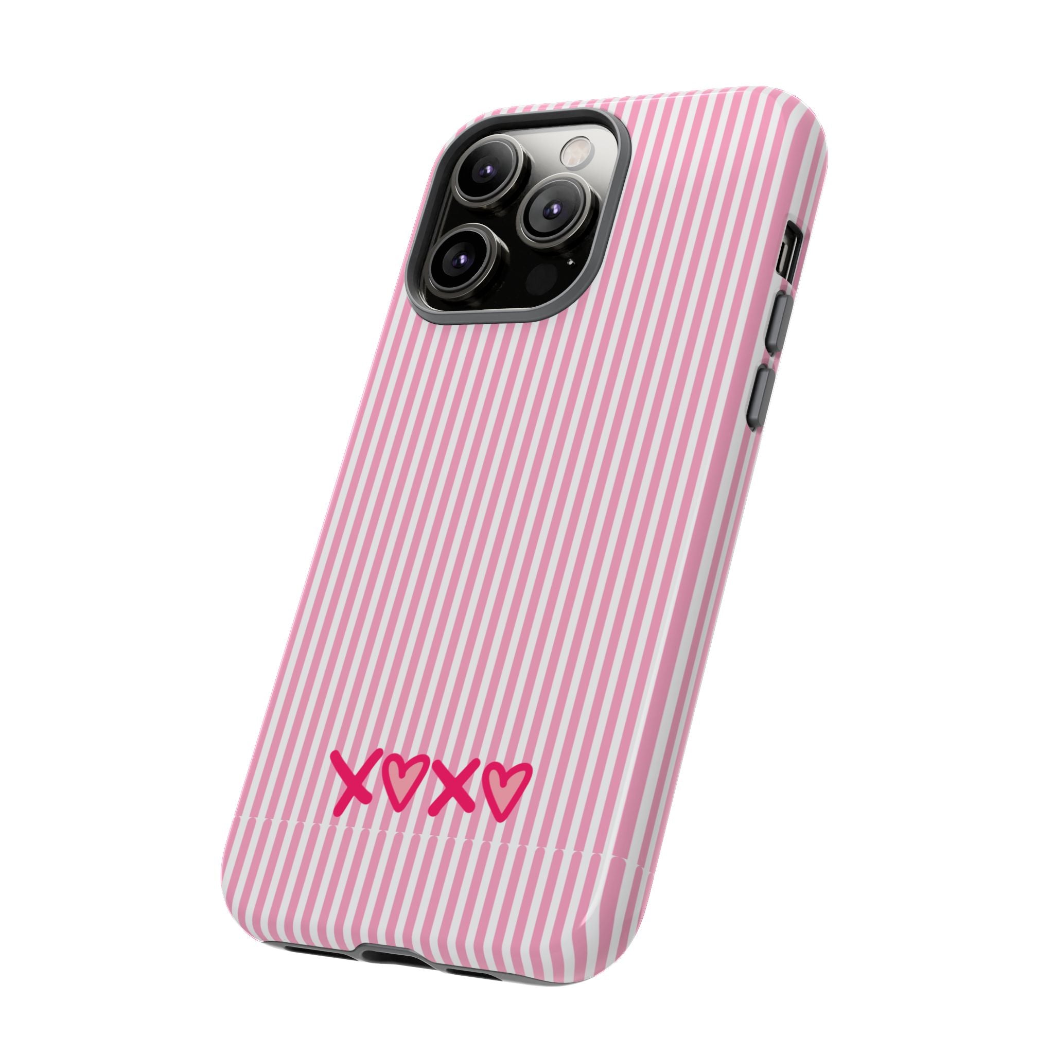 Galentines Day Pink Striped Lines phone case, Pink Stripe Iphone case | Tough Cases - Iphone, Samsung and Pixel Mobile cases