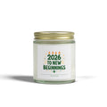 2026 New Beginnings Candle, Happy New Year Scented Soy Candle 4oz 9oz, Hand Poured Jar Candle, NYE Gift Idea