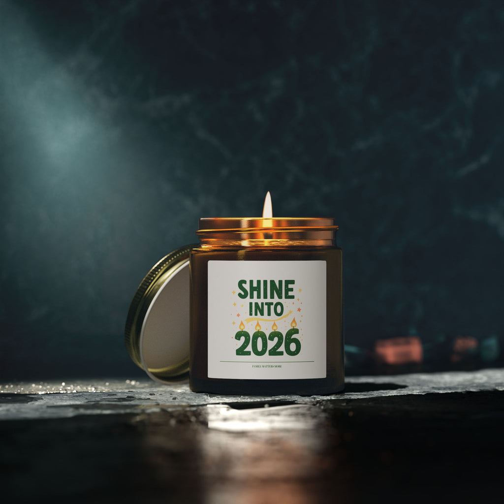 Shine Into 2026 Candle, Scented Soy Jar Candle 4oz 9oz, Hand Poured, Happy New Year Decor, New Years Eve Candle