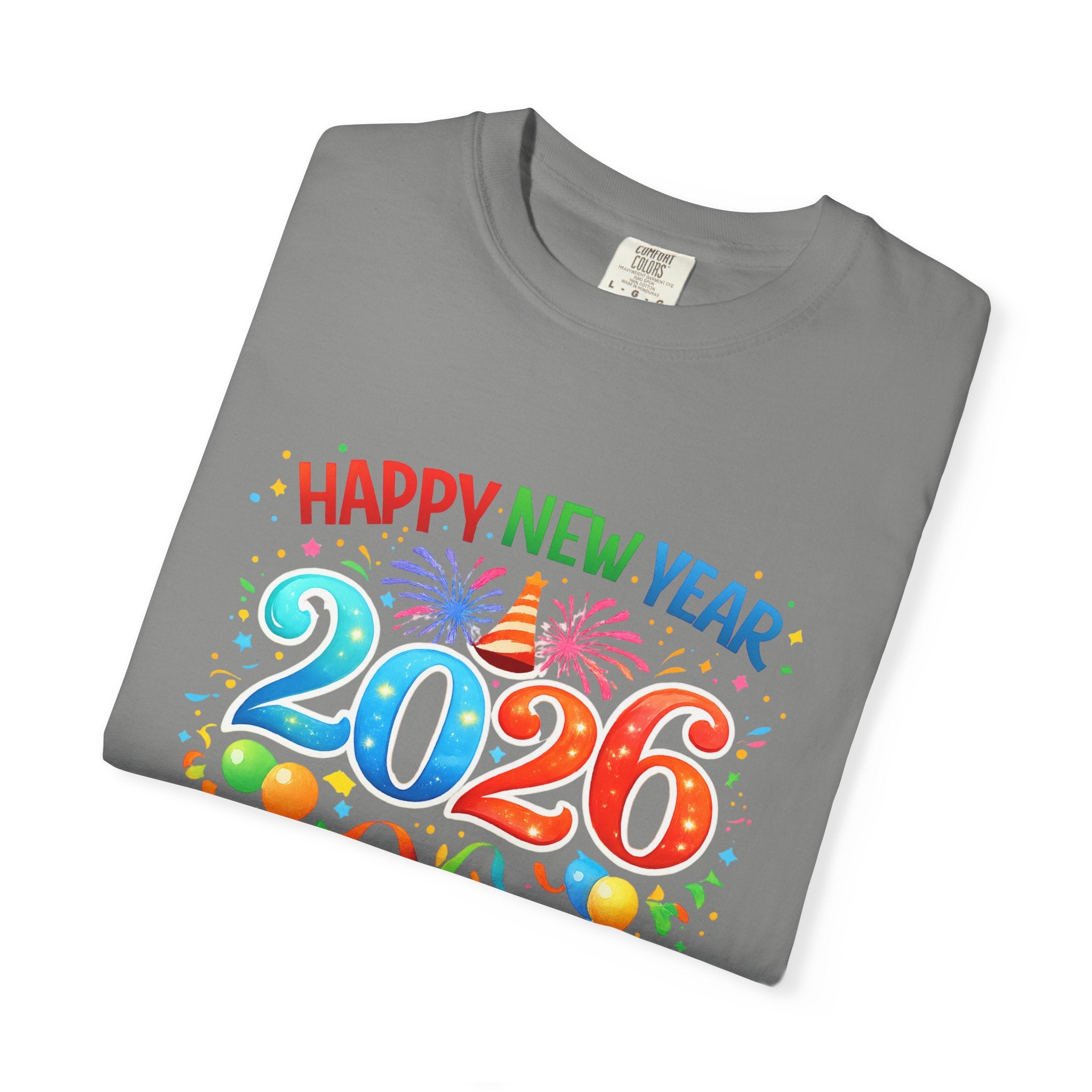 Happy New Year 2026 Family Shirts, Matching New Year Crew Tees, Mom Dad Kids Toddler Baby, NYE Party Outfit, Unisex