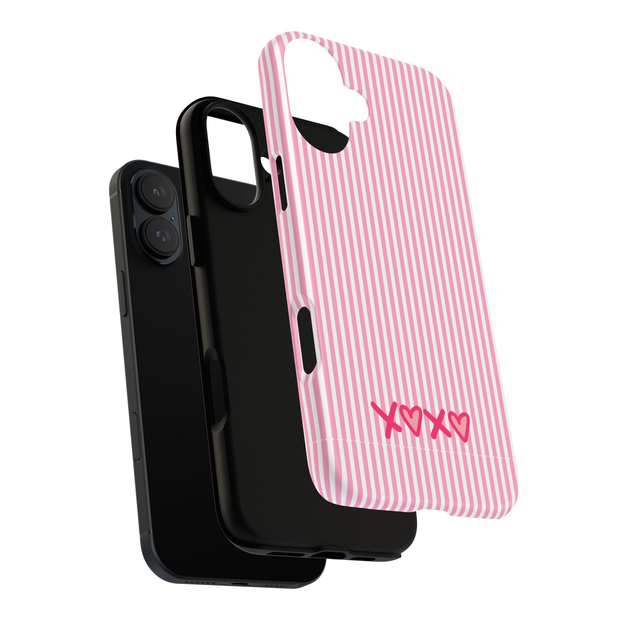Galentines Day Pink Striped Lines phone case, Pink Stripe Iphone case | Tough Cases - Iphone, Samsung and Pixel Mobile cases