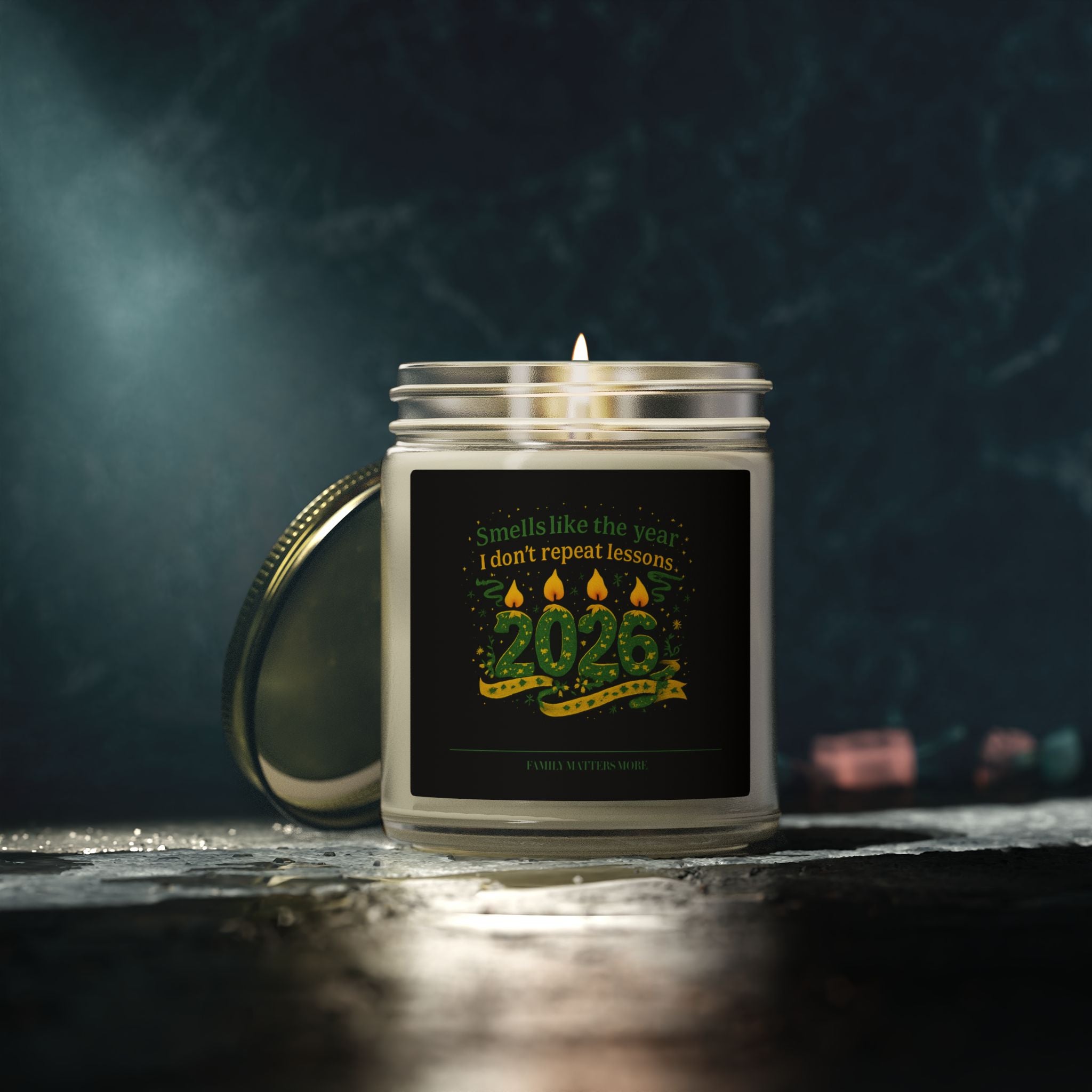 Smells Like The Year I Dont Repeat Lessons Candle, Funny 2026 New Year Soy Candle 4oz 9oz, Scented Jar, NYE Gift