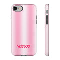 Galentines Day Pink Striped Lines phone case, Pink Stripe Iphone case | Tough Cases - Iphone, Samsung and Pixel Mobile cases