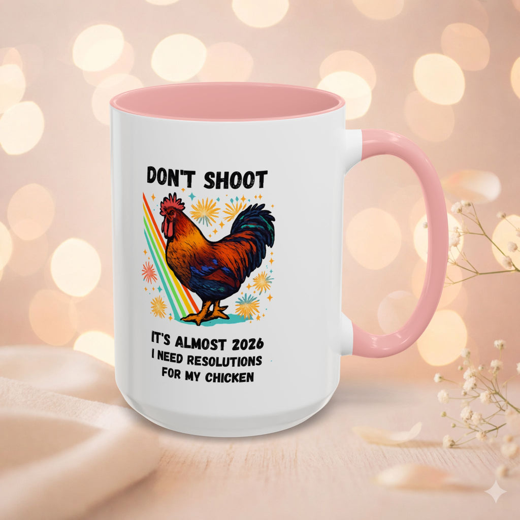 Dont Shoot 2026 Resolutions Mug, Funny Rooster Gamer Mug, Arc Raiders Inspired 11/15oz Coffee Mug, Gift for Brother