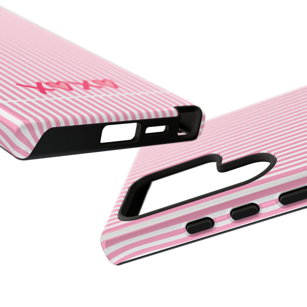 Galentines Day Pink Striped Lines phone case, Pink Stripe Iphone case | Tough Cases - Iphone, Samsung and Pixel Mobile cases