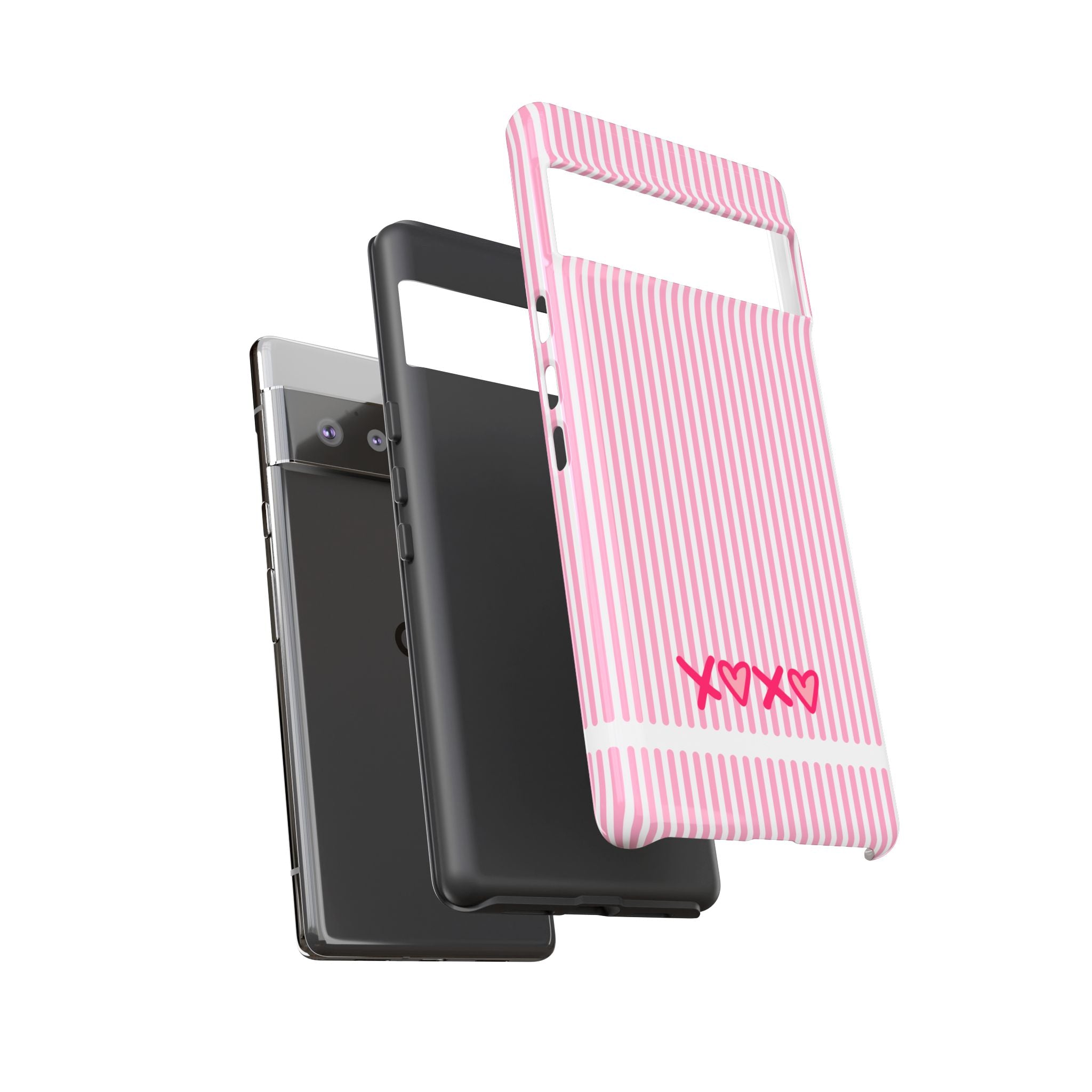 Galentines Day Pink Striped Lines phone case, Pink Stripe Iphone case | Tough Cases - Iphone, Samsung and Pixel Mobile cases