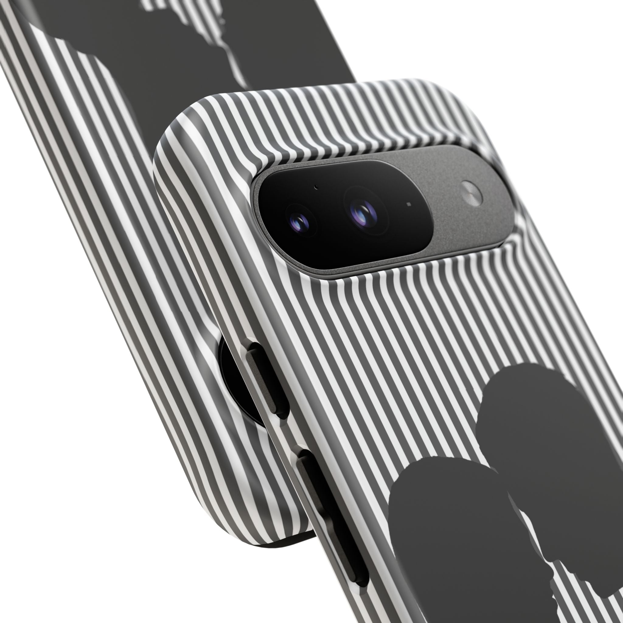 Silhouette Couple Phone Case | Galentines Day Striped Black and white phone case, Stripe Iphone case - Iphone, Samsung and Pixel Mobile case