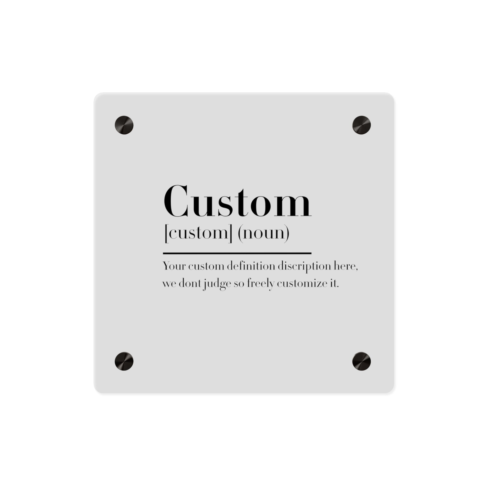 Custom Quote Definition Acrylic Wall Art Panel | Personalizable Quote Definition Acrylic Wall Art, Cutsom qoutation wall art hanging panel