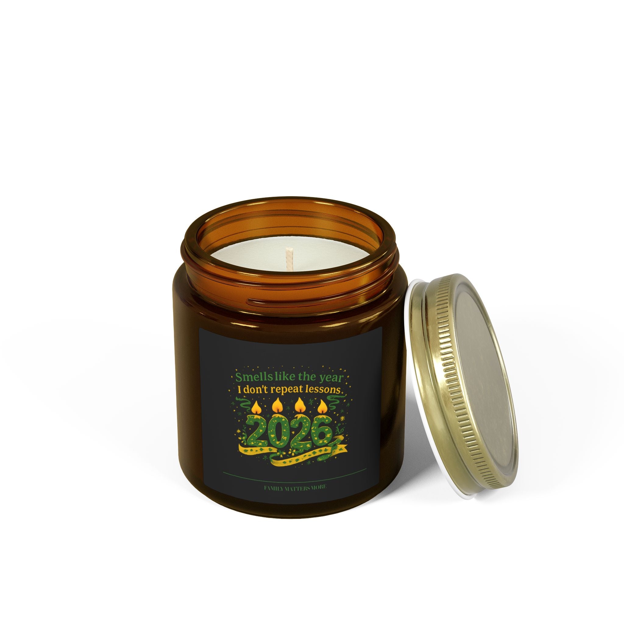 Smells Like The Year I Dont Repeat Lessons Candle, Funny 2026 New Year Soy Candle 4oz 9oz, Scented Jar, NYE Gift