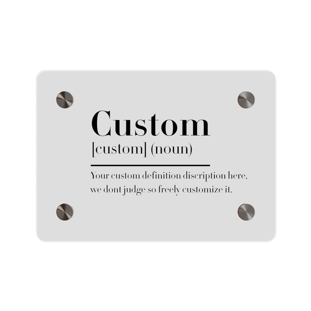 Custom Quote Definition Acrylic Wall Art Panel | Personalizable Quote Definition Acrylic Wall Art, Cutsom qoutation wall art hanging panel