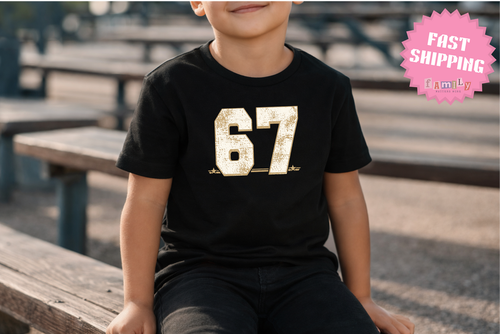 67 T-shirt - Comfort Colors Six Seven Shirt - Kids Meme Shirt - 6-7 Shirt